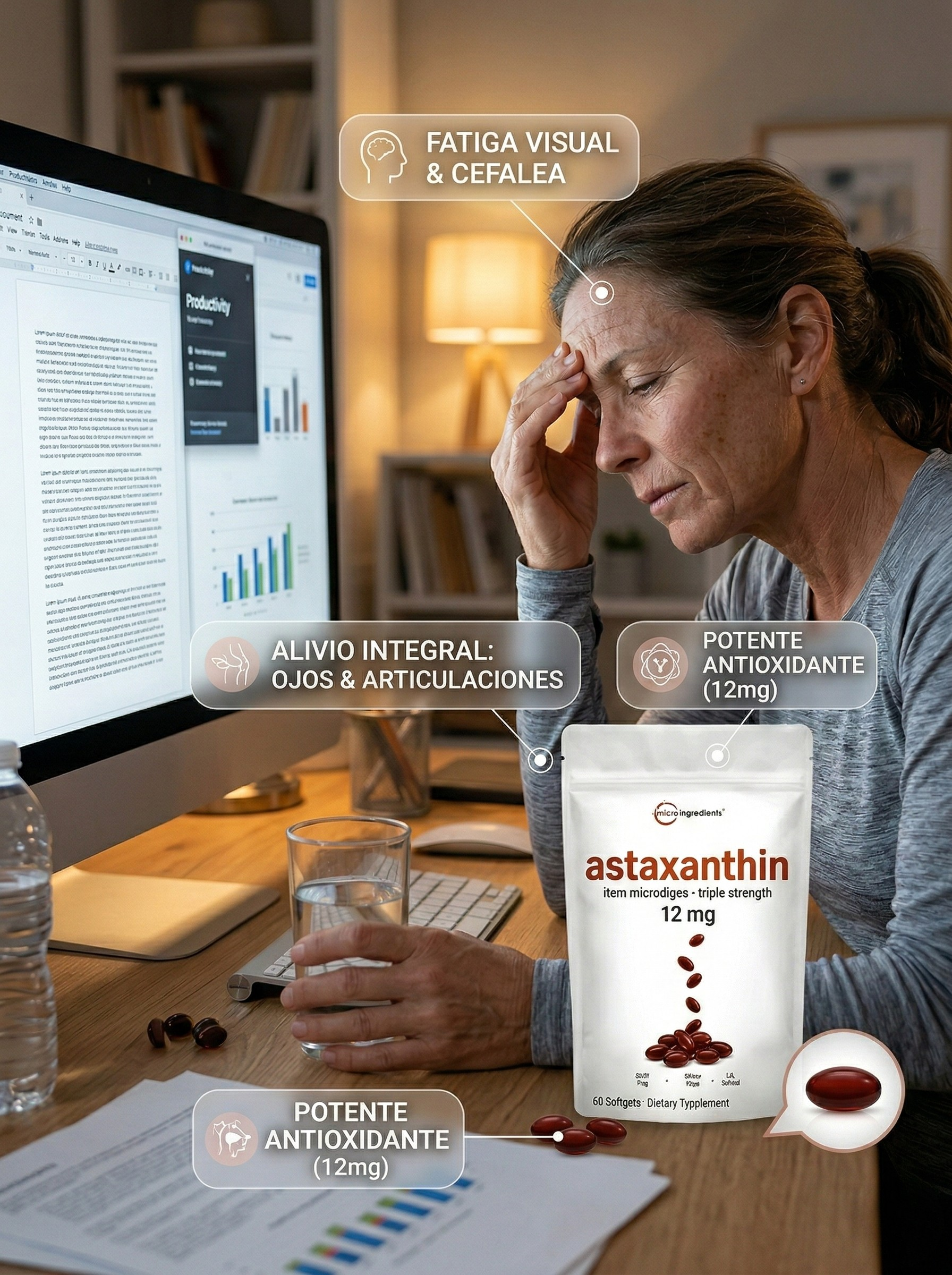 El Rey de los Antioxidantes: Astaxantina de Fuerza Triple
