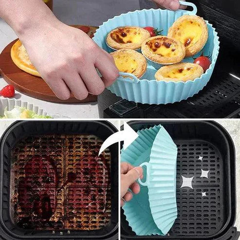 🛑 Dile Adiós a Lavar tu AirFryer: Lleva Hoy el Kit de 6 Moldes de Silicona