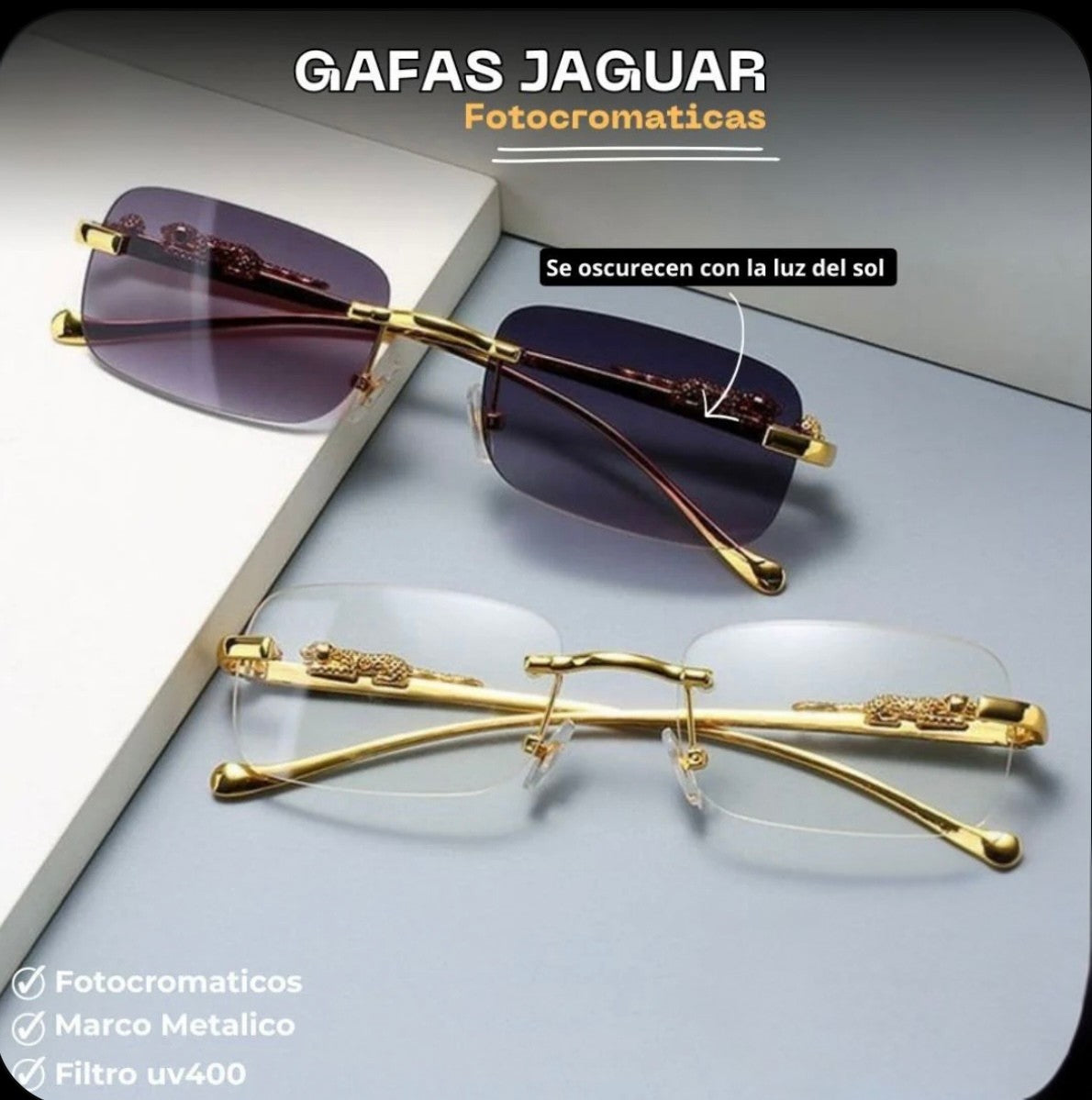 Gafas Fotocromaticas de lujo Jaguar