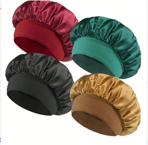 Pack x4 Gorros Satinados Premium para Dormir(Antifrizz)