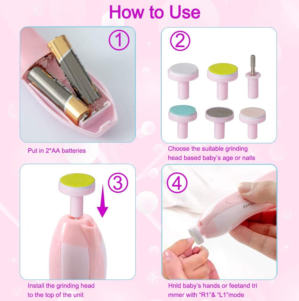 Corta Uñas Electricos Para Bebes 👶🥰