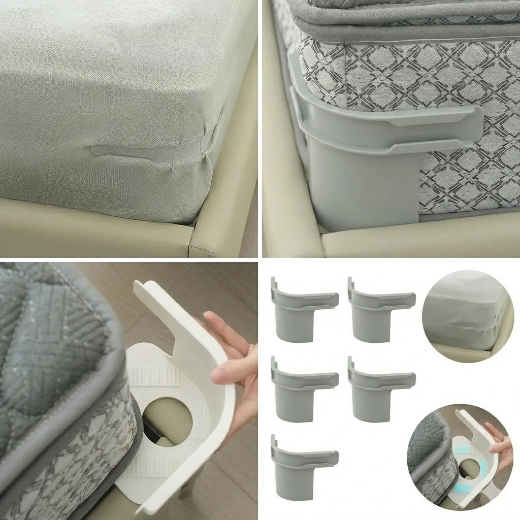 🔥 Súper Kit x4 Soportes Fija-Sábanas Premium